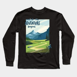 Adventure is my therapy Adventure Explore the world travel lover summer spring Long Sleeve T-Shirt